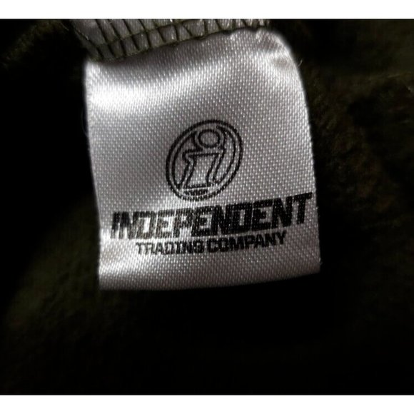 Rugged Legacy Mens Large Olive Green American Flag Buck Deer Heavyweight Hoodie - Picture 11 of 12